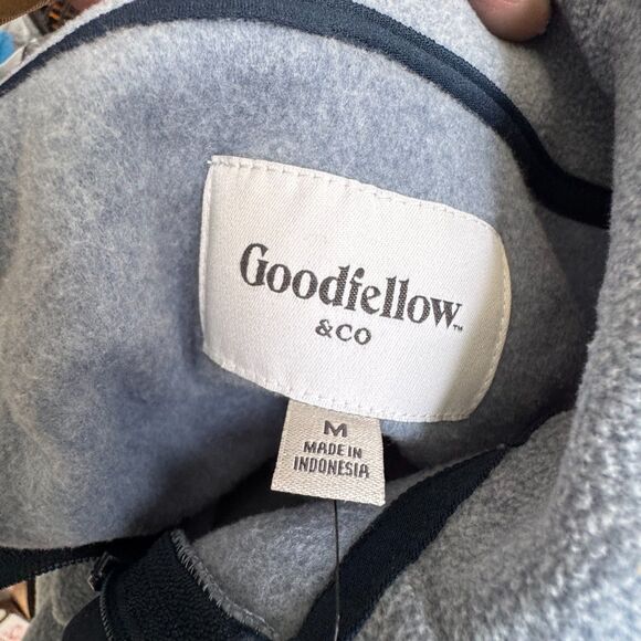 Goodfellow & Co Men’s Half-Zip Fleece Pullover Sweatshirt Blue Size M - Picture 3 of 6